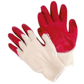 X-Large Red Latex Coated String Knit Gloves