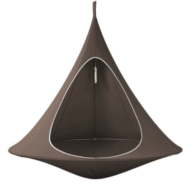 Single Ufo Hammock Waterproof Outdoor Garden-It Is Forbidden To Sell On The Temu Platform (Color: Brown)
