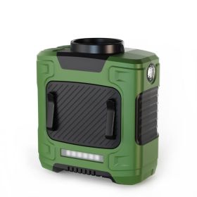 Portable Waist Fan for Jobsite/Camping/Travel/Farming (Color: Army Green, Type: Mini Fan)