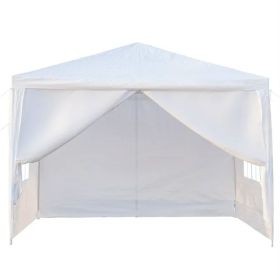 Canopy Tent for Patio Garden;  Outdoor Open Gazebo BBQ Tent for Air circulation;  Sunshade Shelter Pavilion for Party Wedding Catering Gazebo Gar (Shape: 10' x 10' with 4 Sides)